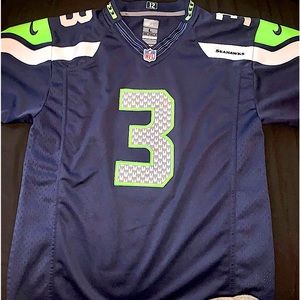 Youth Russell Wilson #3 Sz.Large (14-16) Stitched Nike on Field Seahawks Jersey